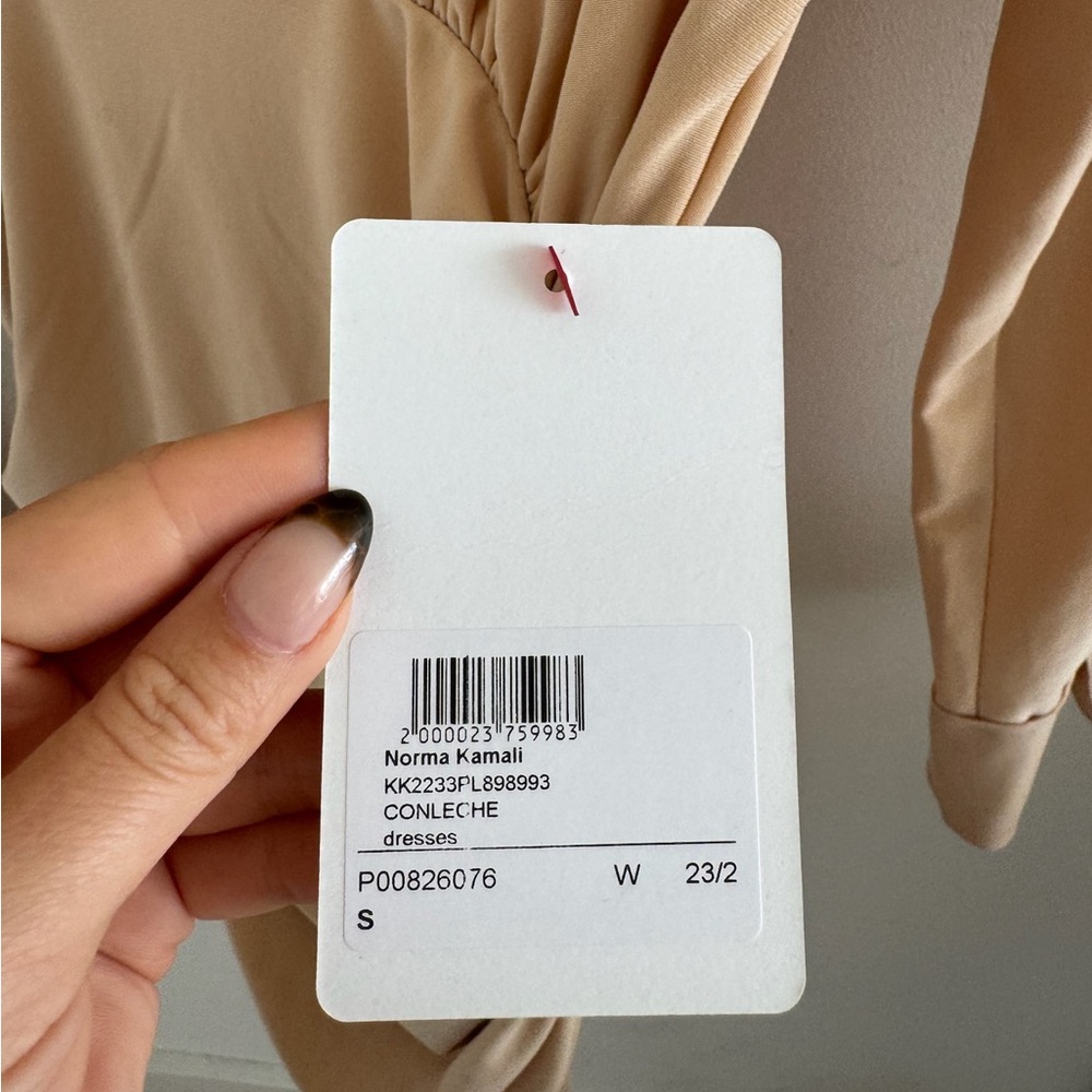NWT Norma Kamali Shirred Bottom Blouse dress - Picture 8 of 8